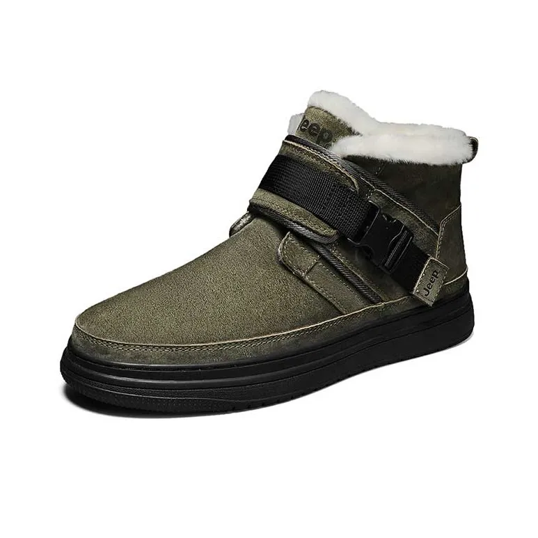 Jeep Snow Boots Men Army Green-1