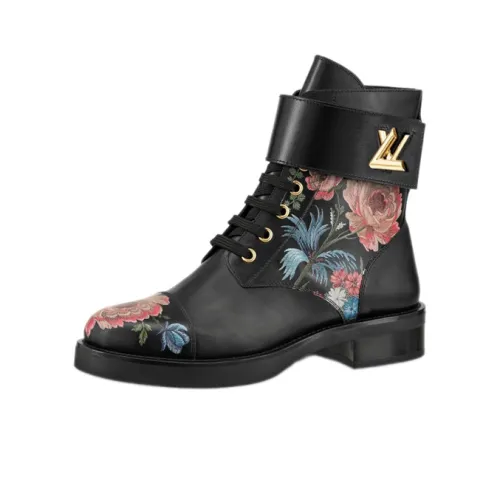 LOUIS VUITTON Wonderland Ankle Boots Women's Black