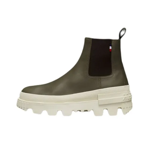 Moncler Chelsea Boots Men Khaki