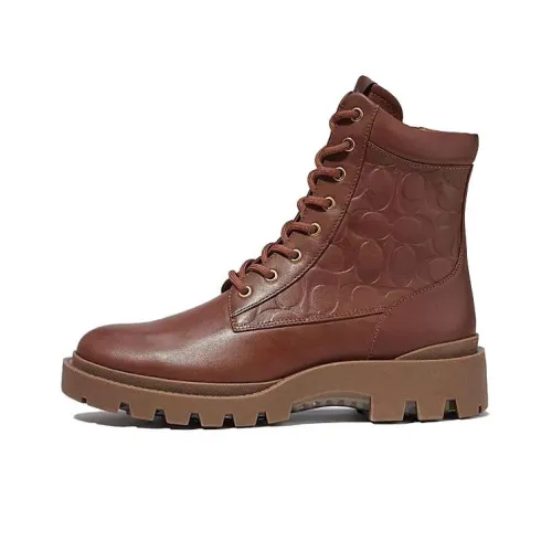 COACH Ankle Boots Men Brown