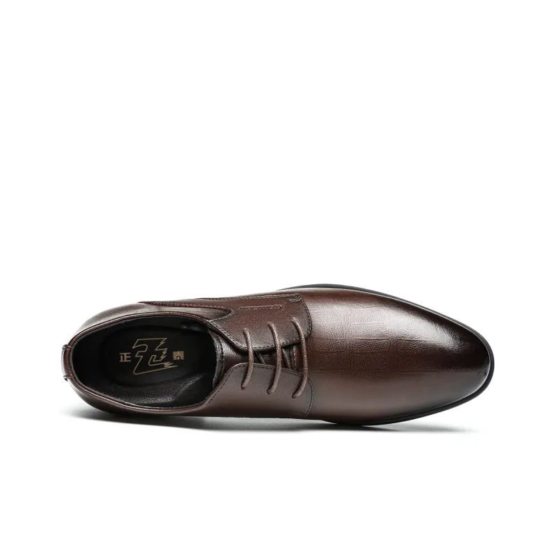 CHINT Dress Shoes Men Low Top Black/Brown-7