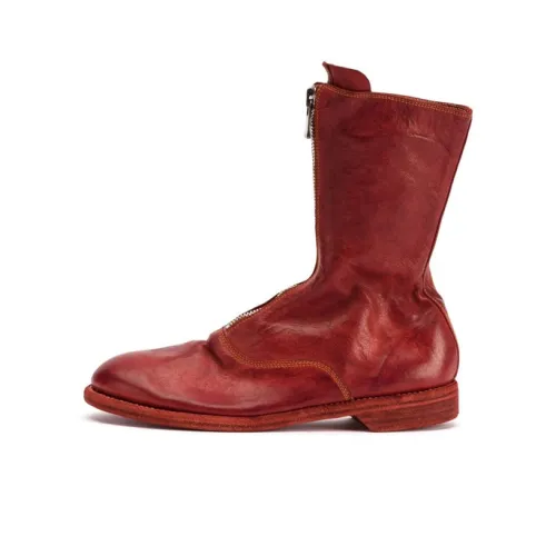 GUIDI Ankles Boots Brown/Red Wmns