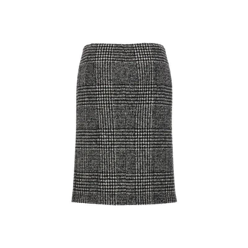 TOM FORD Prince Of Wales Pattern Midi Skirt-1