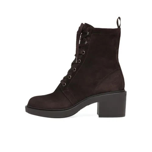 GIANVITO ROSSI Foster 45mm Suede Lace-up Boots