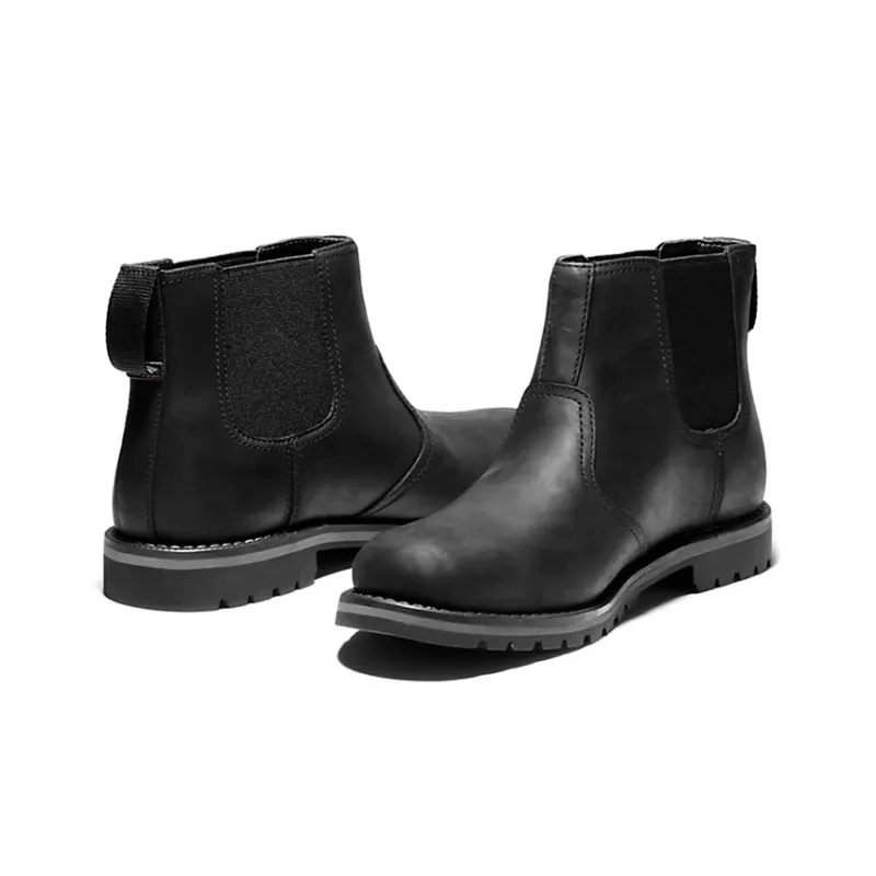 Timberland Larchmont Chelsea Boots Men Mid-Top Black-3