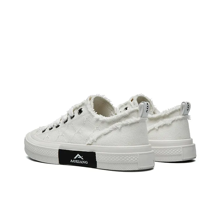 Oak Elephant Low-Top Canvas Shoes Unisex Black-4