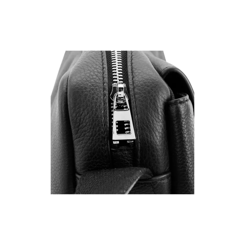 LOEWE Military Messenger Bag In Soft Grained Calfskin Xs Black-5