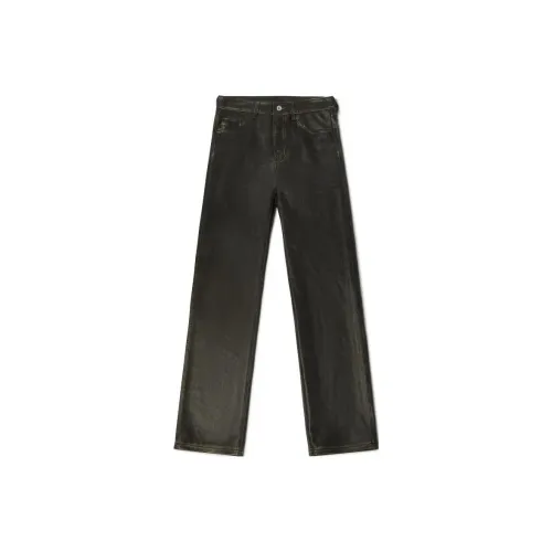 HERON PRESTON High-waisted Leather Trousers