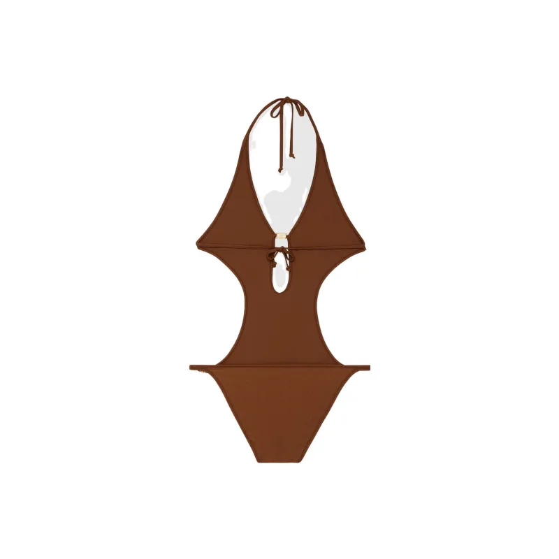 GUCCI One-piece Swimsuit Women's Brown-1