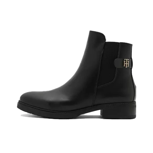 Tommy Hilfiger Monogram-plaque Ankle Boots