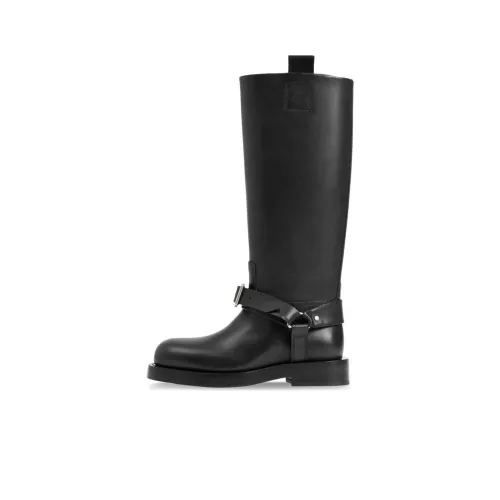 Burberry Women's Leather Saddle Tall Boot 'Black'