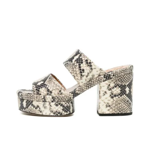 Chloé 110mm Leather Snakeskin Sandals