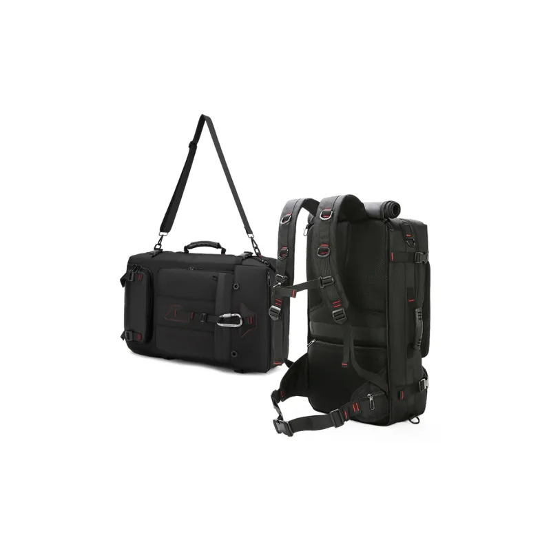 TGURU Oxford Travel Bag Luggage Bag Travel Bag One Shoulder Handbag Crossbody Bag Backpack Large Size Men's Black-1
