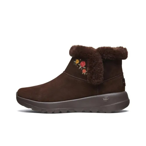 Skechers ON THE GO Snow Boots Women's Low-Top Chocolate