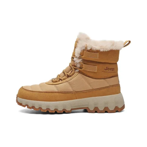 Jeep Snow Boots Unisex Gold