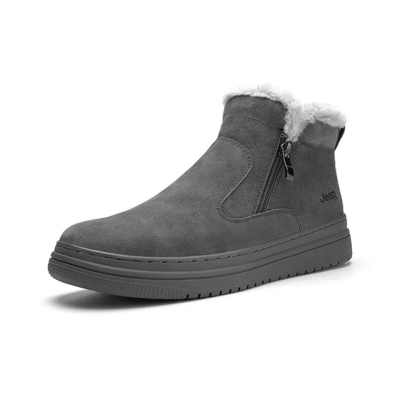 Jeep Ankle Length Snow Boots Gray-2