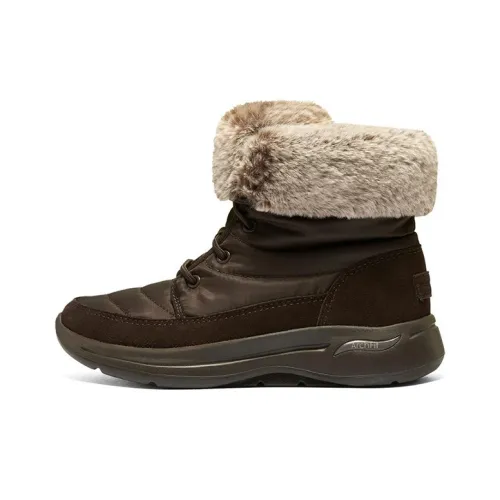 Skechers Go Walk Arch Fit Snow Boots Women's Chocolate