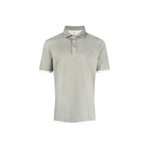 Brunello Cucinelli Polo Shirts Men Green