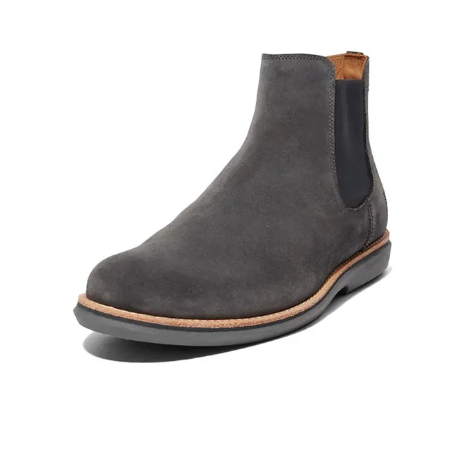 Timberland City Groove Wear-resistant And Comfortable Ankle-Length Chelsea Boots Smoke Gray-2