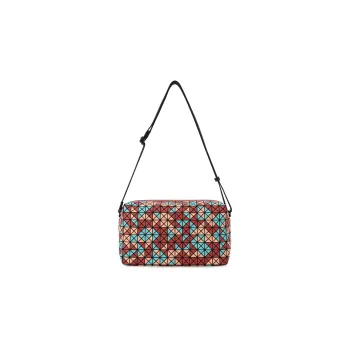 ISSEY MIYAKE Saddle Nylon Camera Bag, Crossbody Bag, Shoulder Bag Women's Red