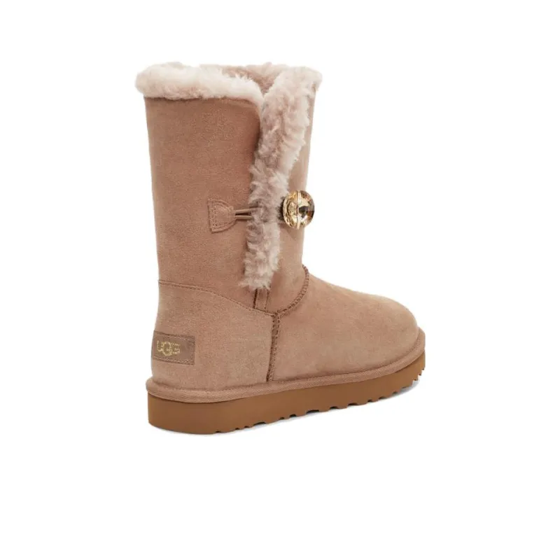 UGG Bailey Button Gold Bling Boot 'Black' Women's-2