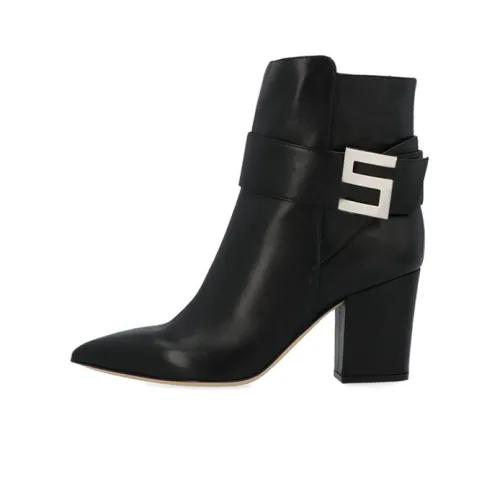 SERGIO ROSSI Ankle Boots Women's Low-Top Black