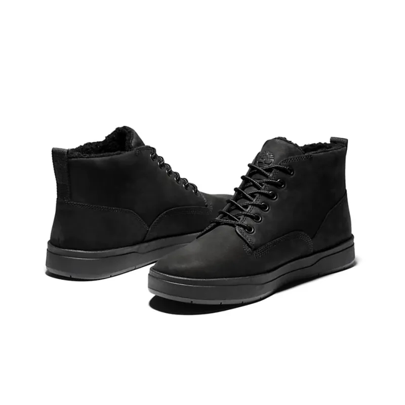 Timberland Chukka Warm Wear-Resistant Slip-Resistant Ankle-Length Snow Boots Black-2