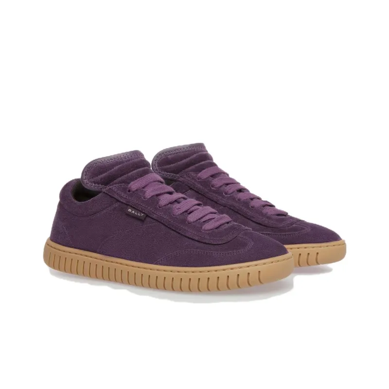 BALLY Player Lace-up Suede Sneakers-2