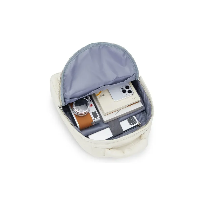 Sisea Fabric Backpack Regular Women's Ecru Light Green Gray Black-4