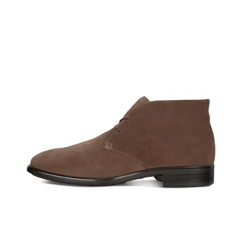 Ecco Citytray Ankle Boots Men Dark Brown