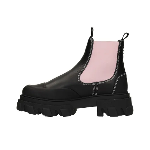 GANNI Chelsea Boots Women's High-Top Pink