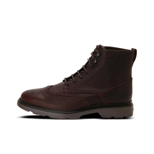 HOGAN Ankle Boots Men Dark Brown