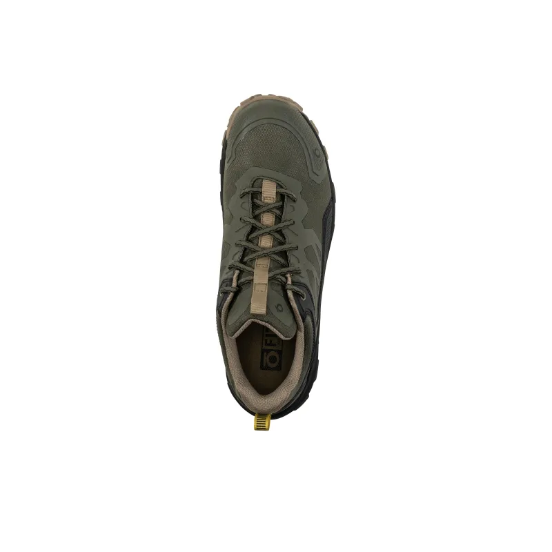 Oboz Footwear Katabatic Waterproof Cushioning Wear-Resistant Low-Top Outdoor Shoes Men's Green-3