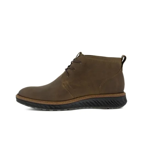 Ecco St.1 Ankle Boots Men Brown