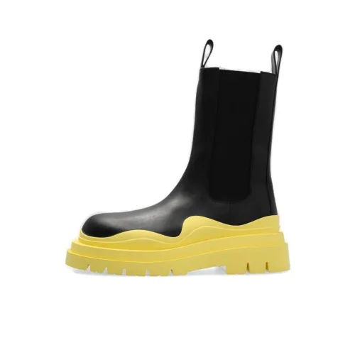 Bottega Veneta Chelsea Boots Men Black/Yellow