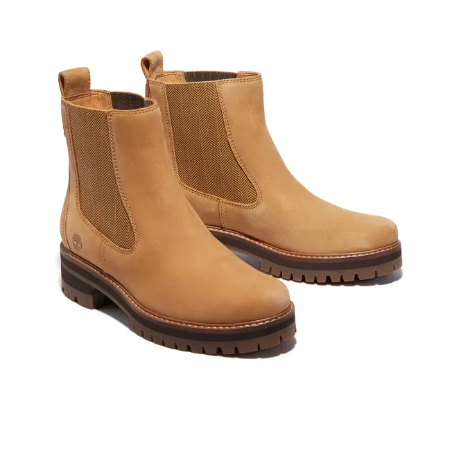 Timberland Courmayeur Valley Chelsea Boots Women's Wheat-2