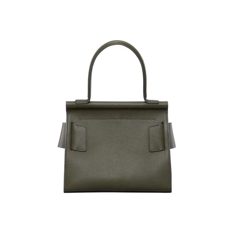 BOYY Karl Cow Leather One Shoulder Handbags Women's Brown Green-3