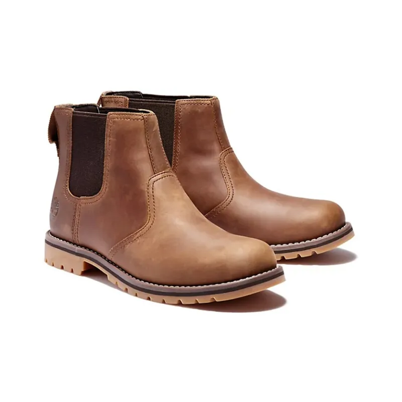 Timberland Larchmont Chelsea Boots Men Mid Top Brown-3