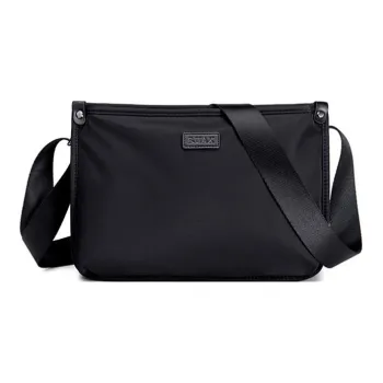 BJIAX Nylon Canvas Bag Backpack Shoulder Bag Crossbody Bag Unisex Black