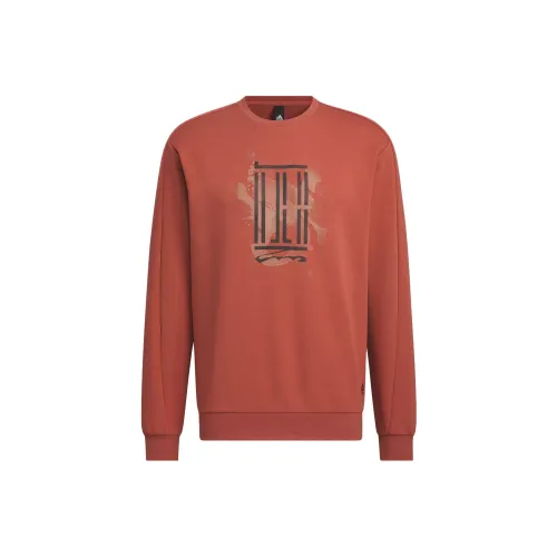 Adidas Wuji Series Sweatshirts Men Wild Brownish Brown