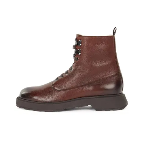 HUGO BOSS Ankle Boots Men Dark Brown