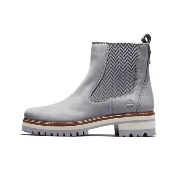 Timberland Courmayeur Valley Short Chelsea Boots Women's Gray