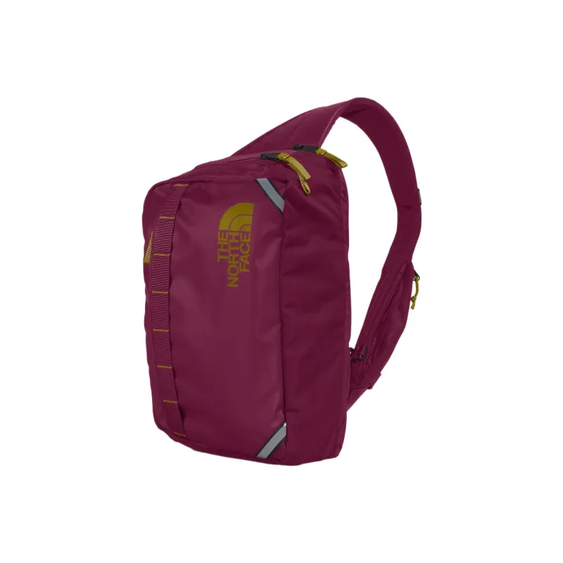 THE NORTH FACE Recycled Polyester Shoulder Bag, Crossbody Bag Unisex Berry/Moss-2