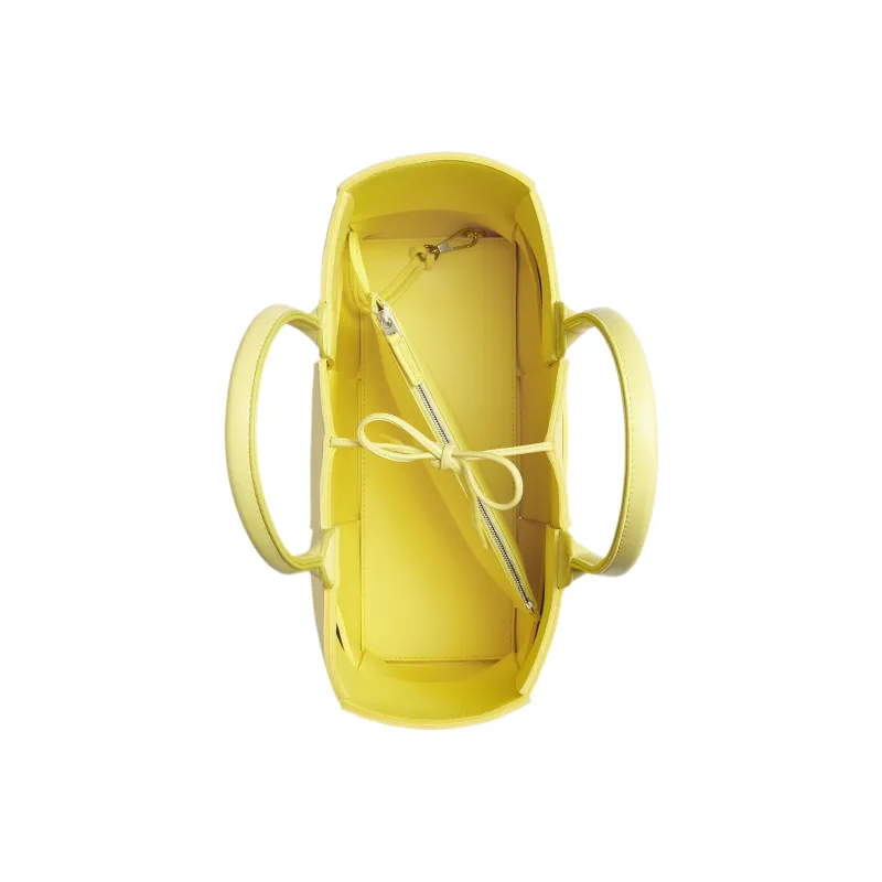 Bottega Veneta ARCO Sheepskin Tote Bag, Shopping Bag, Handbag Trumpets Women's Yellow-1
