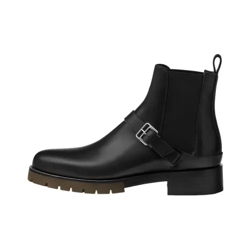 HERMES Chelsea Boots Men Black