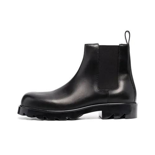 Bottega Veneta Strut Leather Chelsea Boot Black