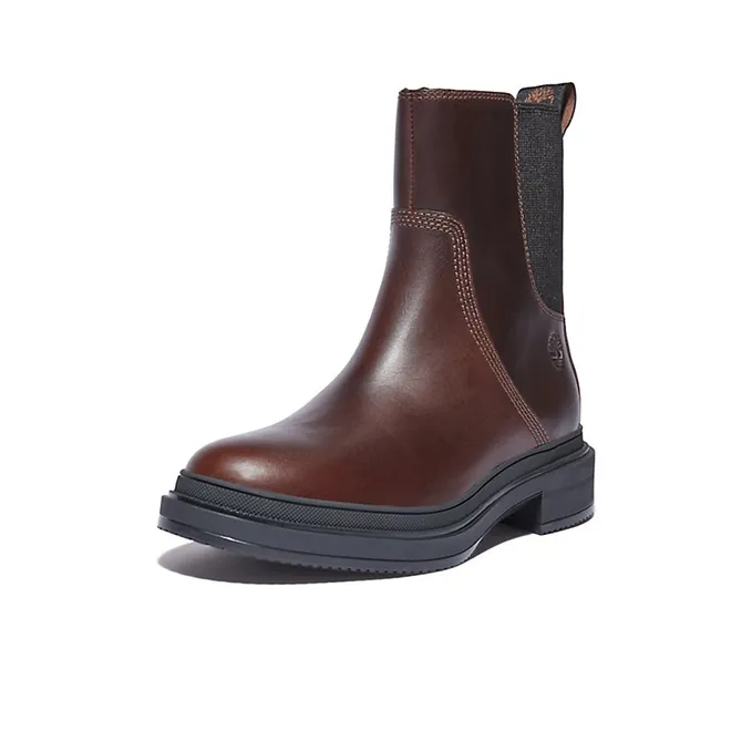 Timberland Lisbon Lane Short Chelsea Boots Women's Black Brown-2