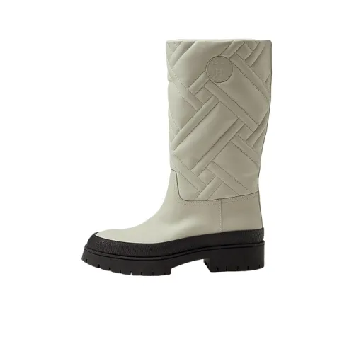 HERMES Knee-high Boots Women's Beige