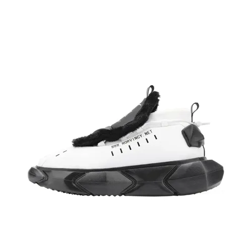 NORVINCY Snow Boots Unisex Black/White