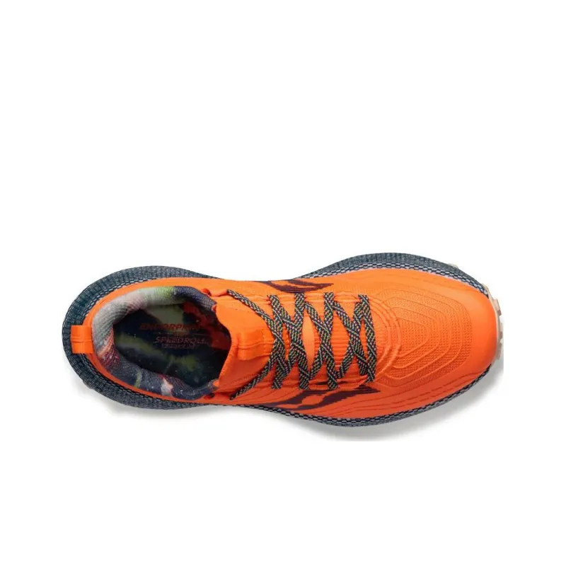 Saucony Endorphin Trail Cushioning Anti Slip And Wear Resistant Low Top Running Shoes Women's Orange-2